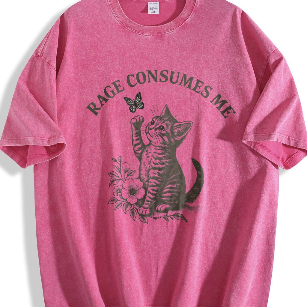Rage Consumes Me Cat - Animal - Dark Humor USA Vintage product image 7