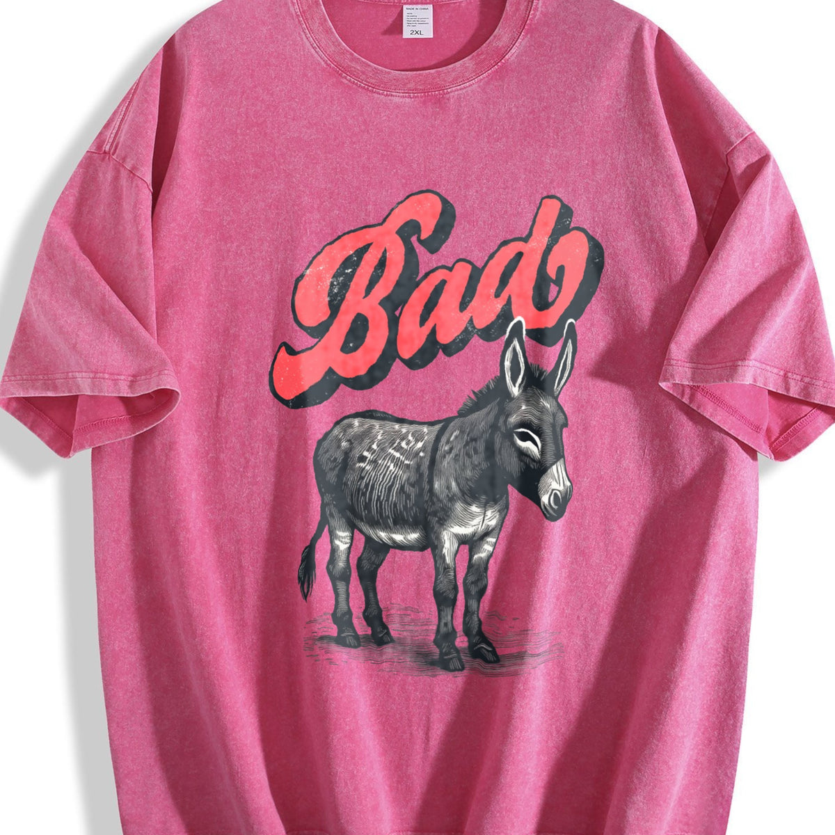 Funny Bad Ass Donkey 90s Vintage Washed T-Shirt product image 7