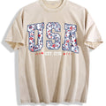 Floral USA Vintage Washed T-Shirt product image 1