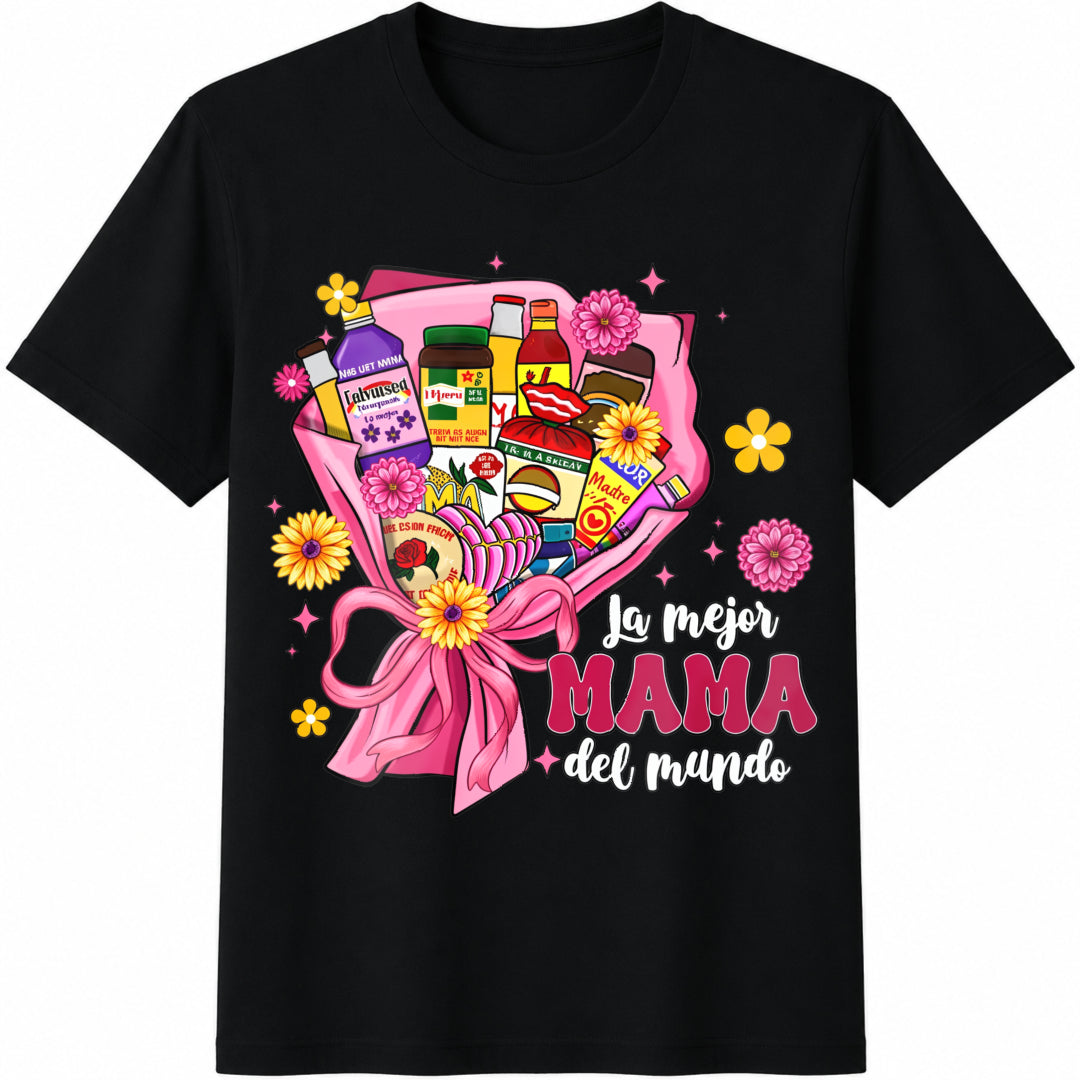 LA Mejor Mama Del Mundo Cotton T-Shirt product image 1