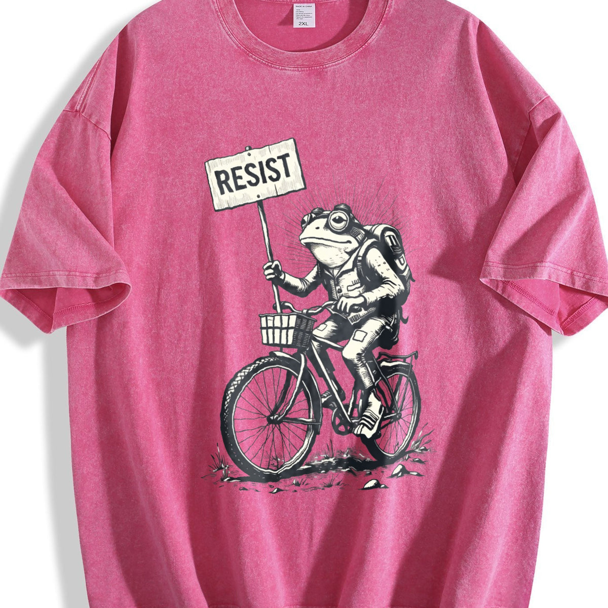 Resist Traveler Frog Vintage Washed T-Shirt product image 7