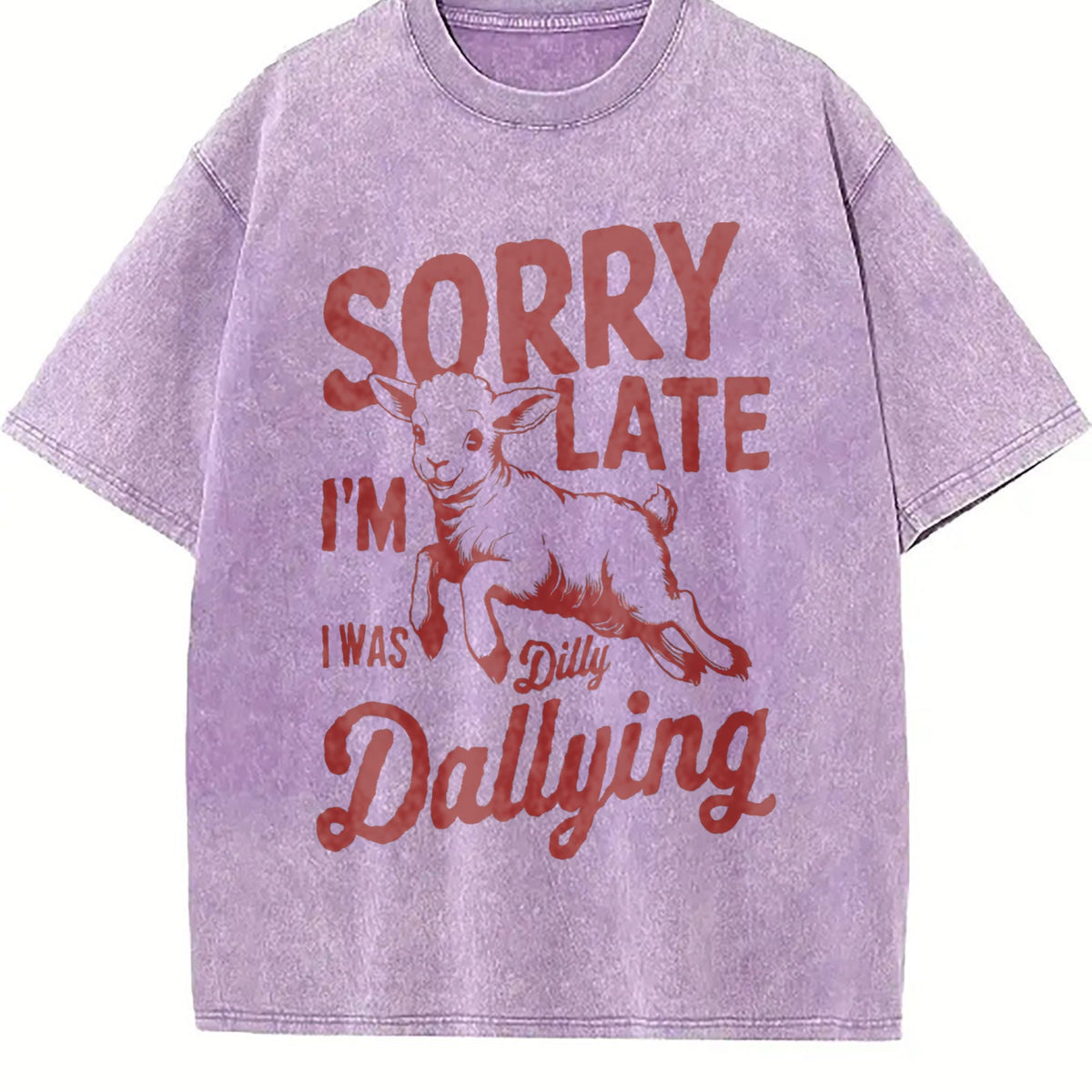 Sorry I'm Late I Was Dilly Dallying 90s Vintage Washed product image 6