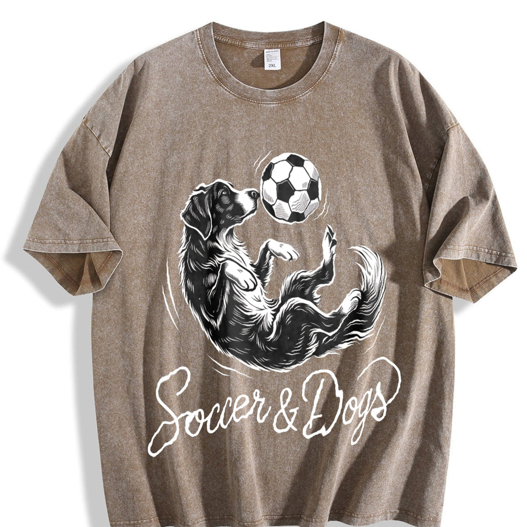 Global Soccer Fan Vintage Washed T-Shirt product image 3