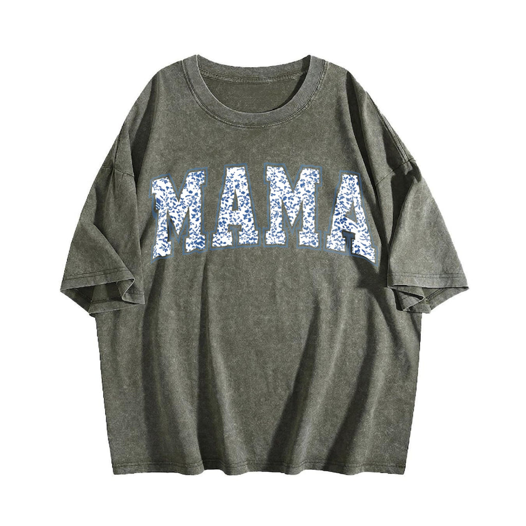 Mama With Toile Floral Vintage Washed T-Shirt product image 4