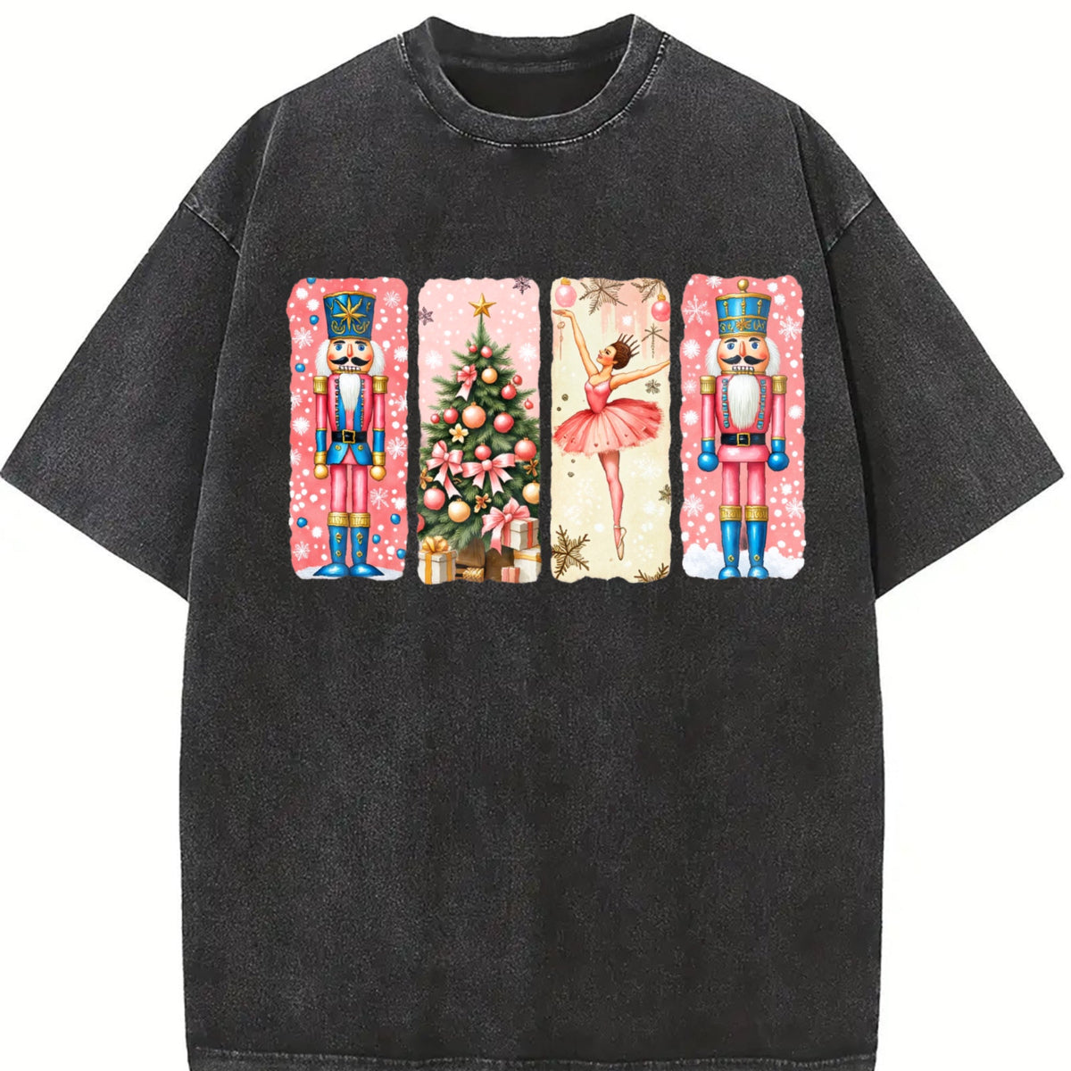 Nutcracker Christmas Vintage Washed T-Shirt product image 2
