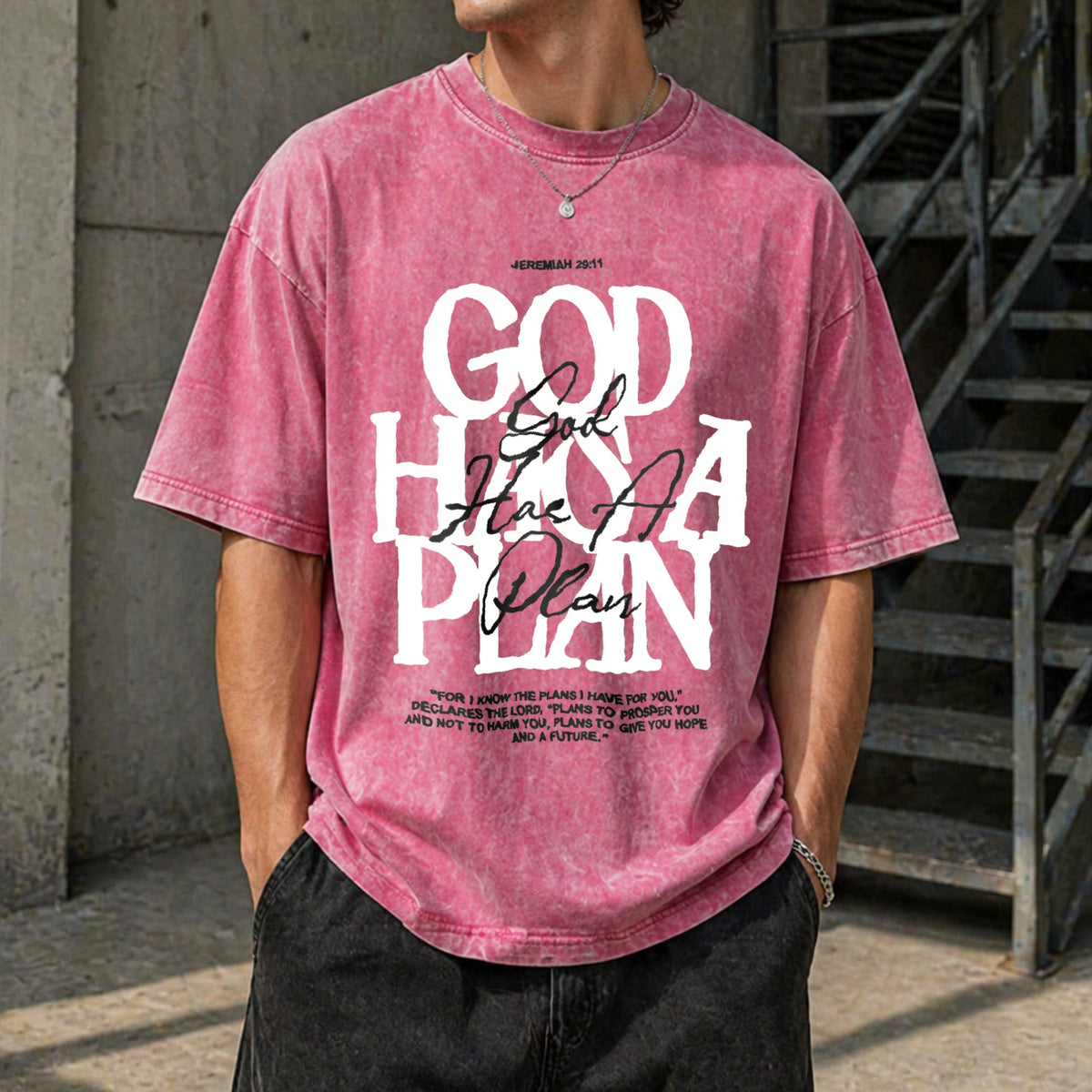 Christian - God Has A Plan Jeremiah 29:11 Vintage Washed product image 14
