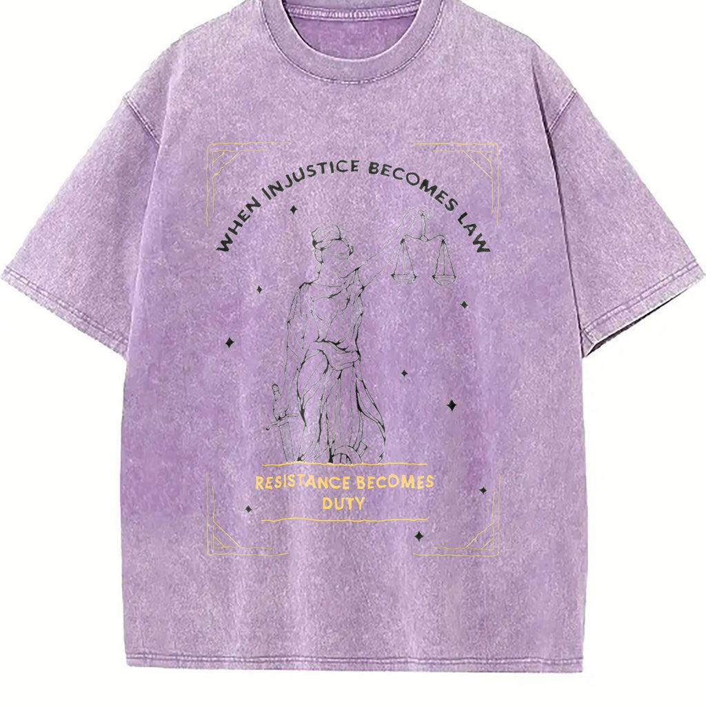 When Injustice Becomes Law Resistance Duty Vintage Washed product image 6