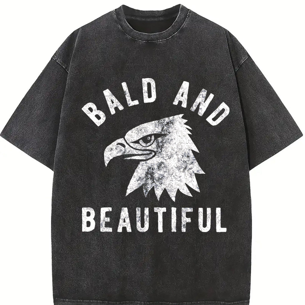 Bald And Beautiful Funny Sarcastic Eagle Fourth Vintage product image 2