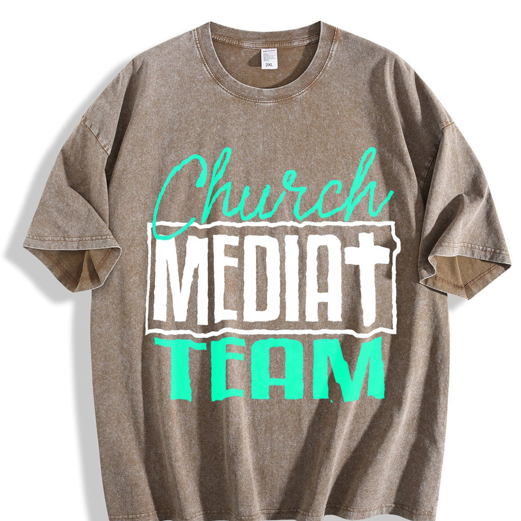 Church Media Team Vintage Washed T-Shirt product image 3