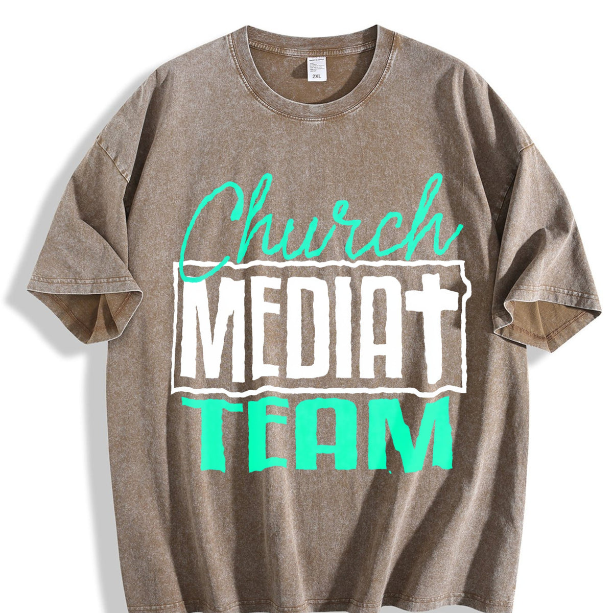 Church Media Team Vintage Washed T-Shirt product image 3