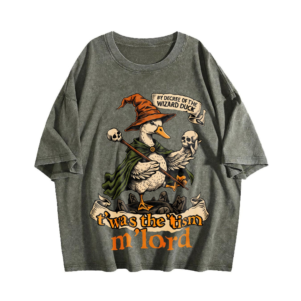 Wizard Duck Boxy Y2K Aesthetic Summer Vibes Vintage Washed product image 4