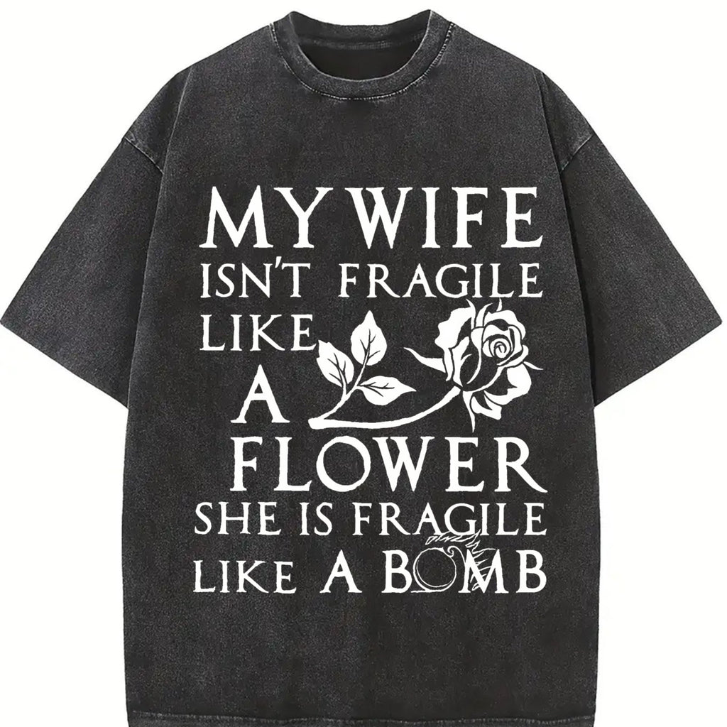 My Spouse Isn't Delicate Like A Flower Vintage Washed product image 2