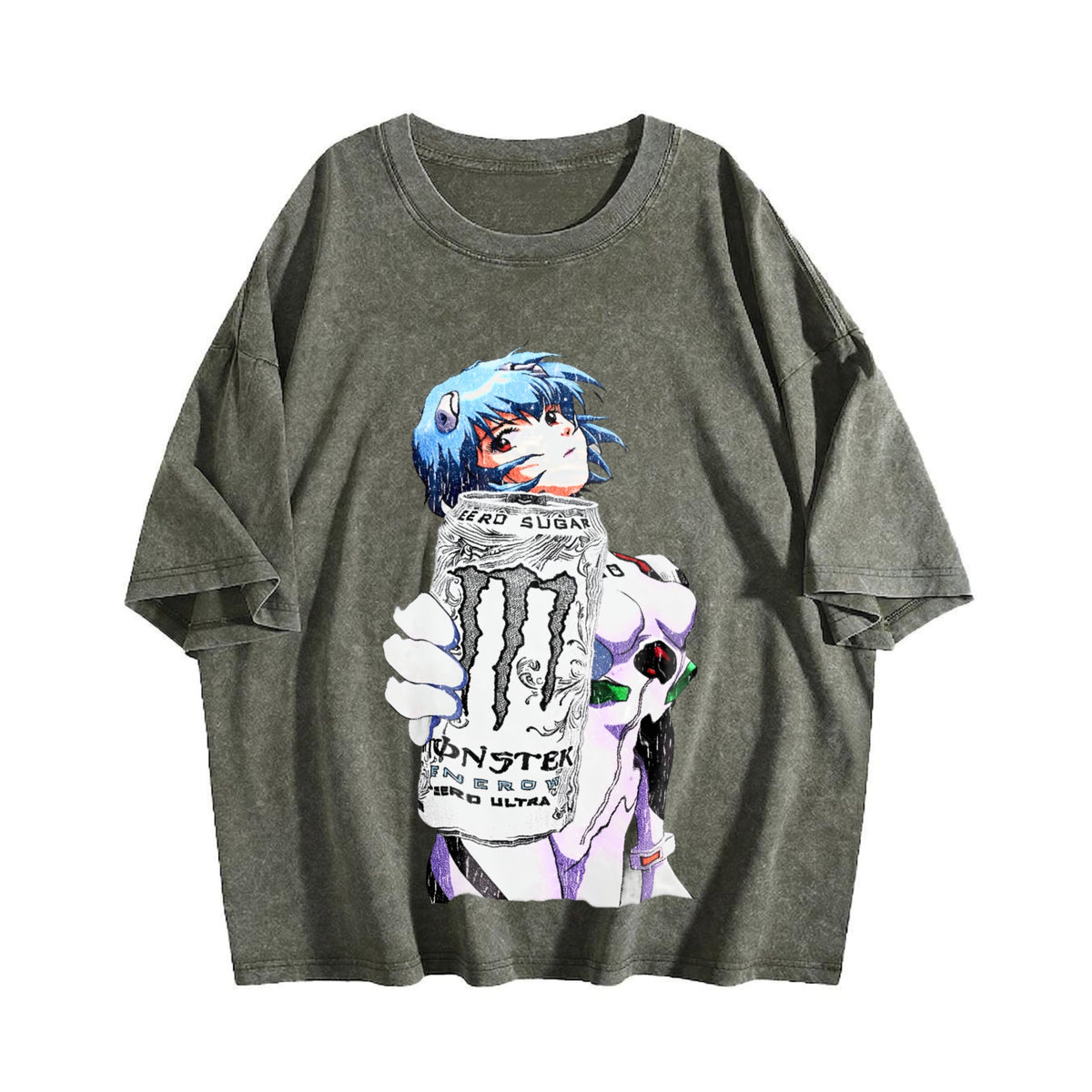 Rei Ayanami X Monster Vintage Washed T-Shirt product image 4
