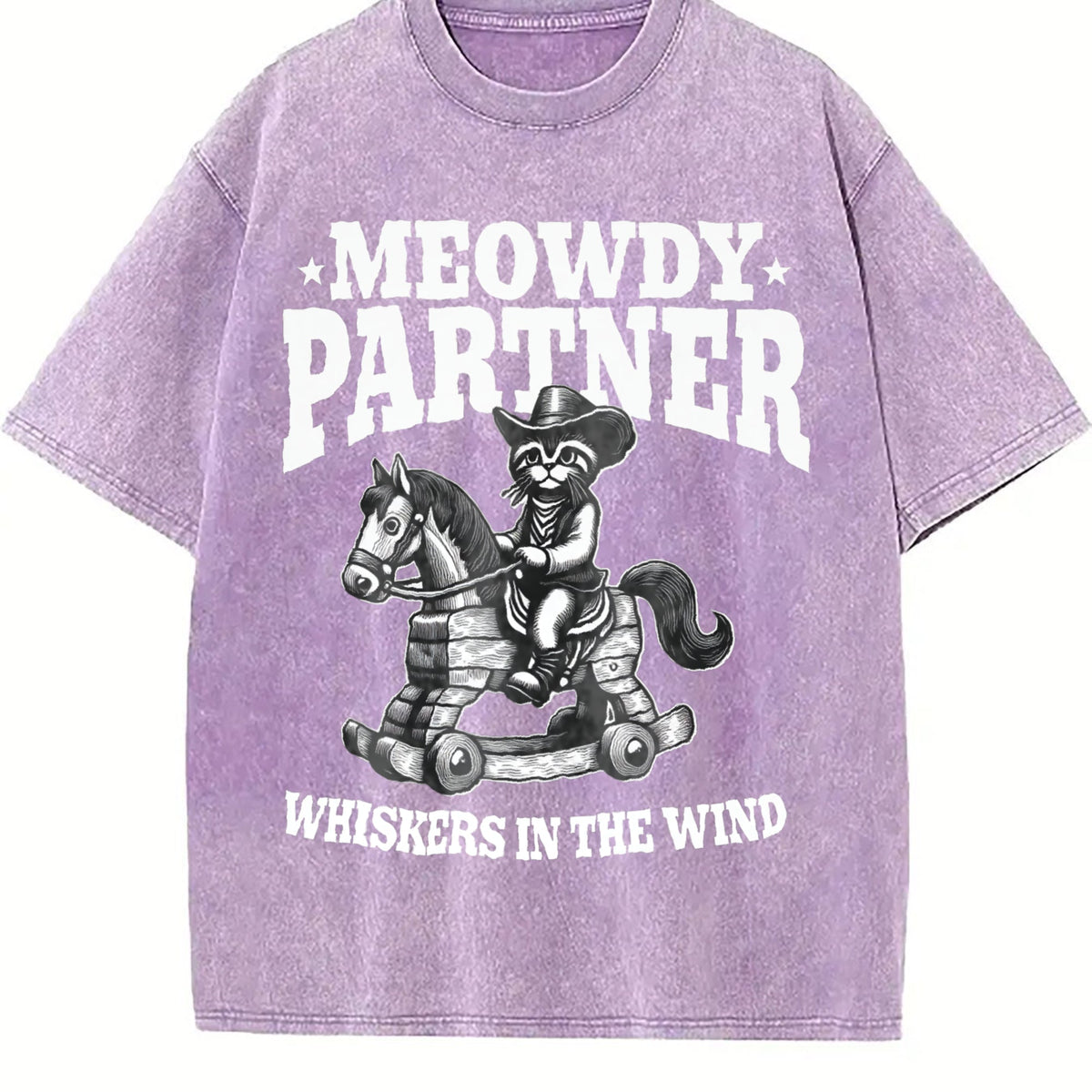 Meowdy Partner Whiskers In The Wind Vintage Washed T-Shirt product image 6