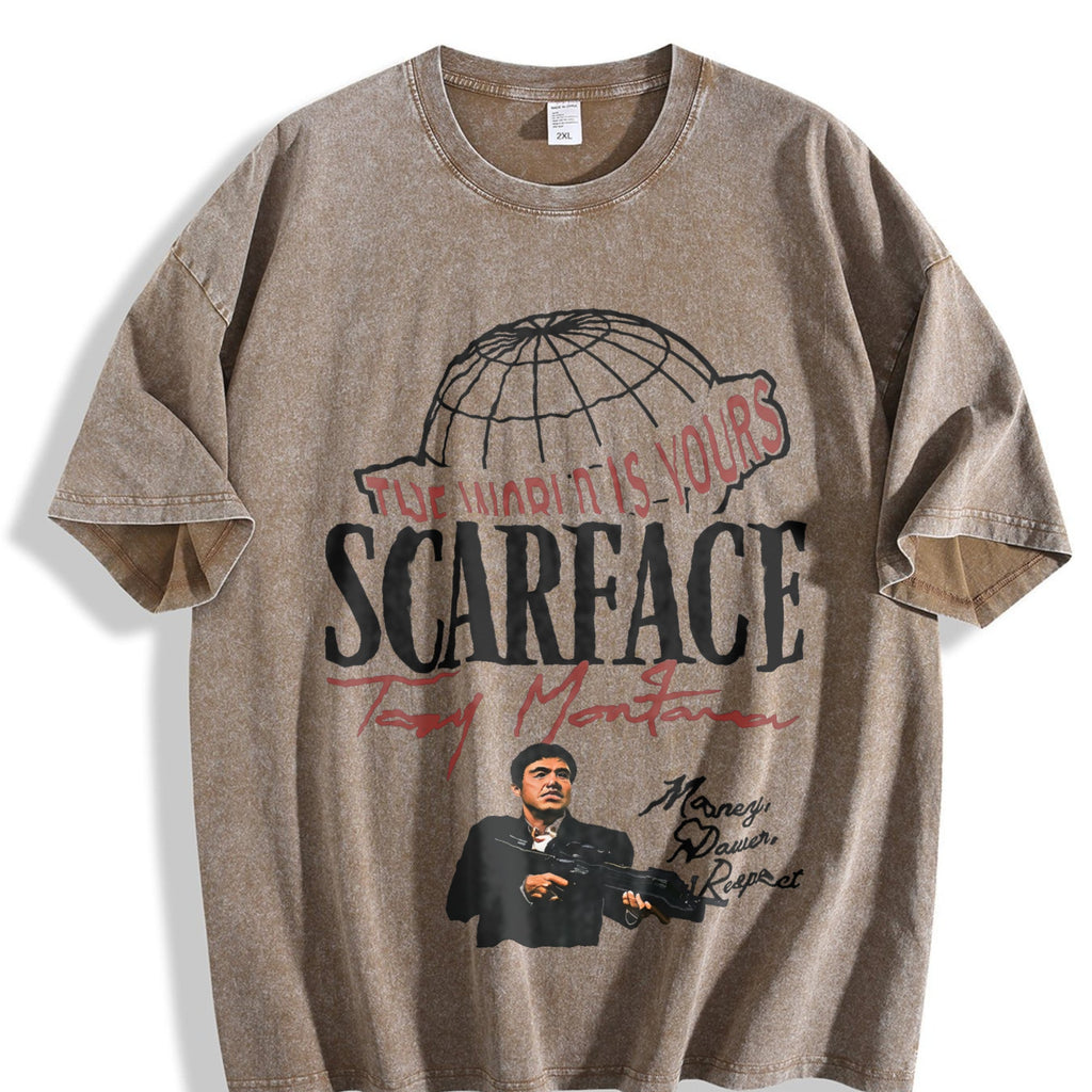 World Is Yours Globe Vintage Washed T-Shirt product image 3