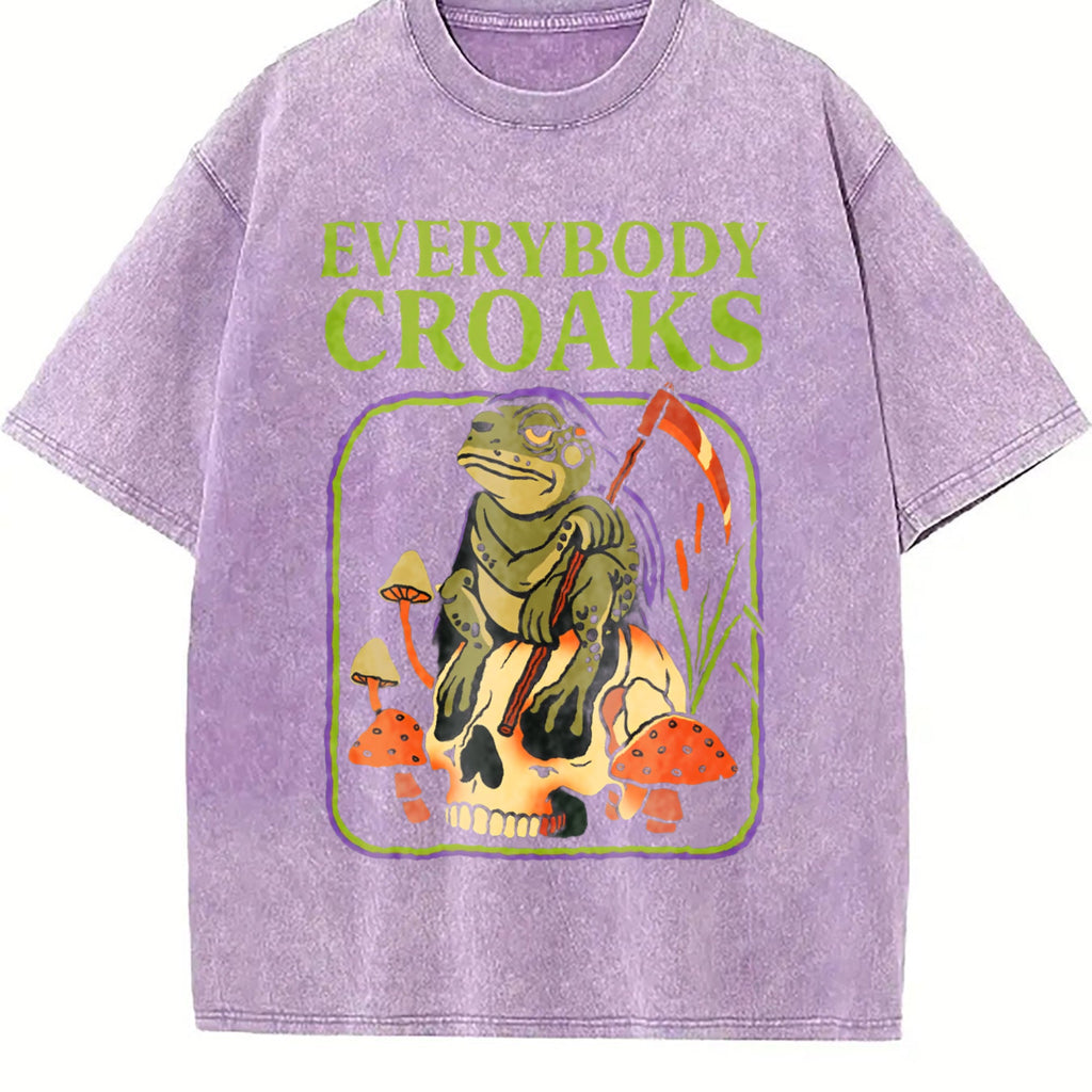 Everybody Croaks Vintage Washed T-Shirt product image 6