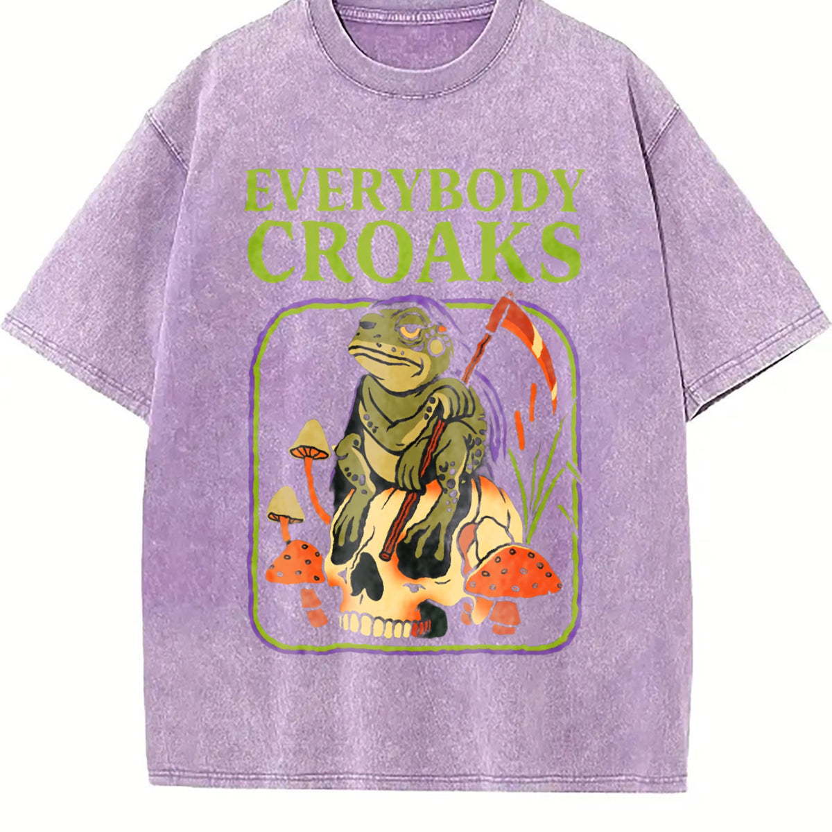 Everybody Croaks Vintage Washed T-Shirt product image 6