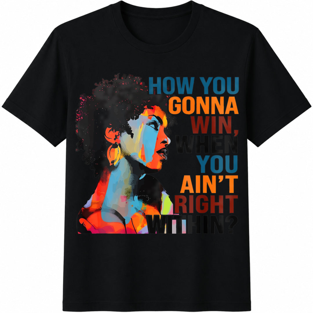 Lauryn Hill : How You Gonna Win Rap Lyrics Cotton T-Shirt product image 1