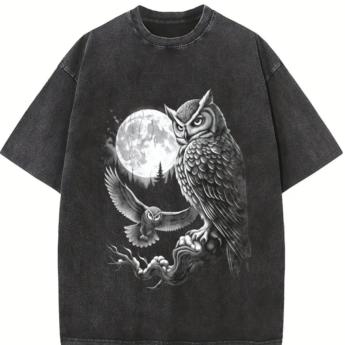 Owl 90s Vintage Washed T-Shirt product image 2