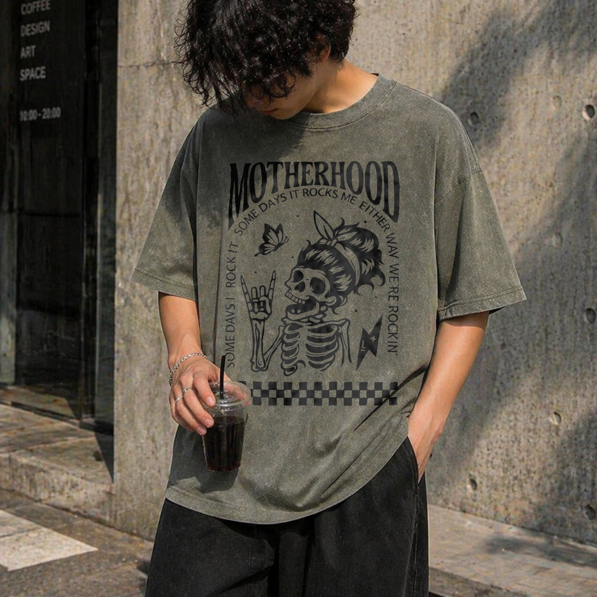 Motherhood: Sometimes I Rock It Vintage Washed T-Shirt product image 11
