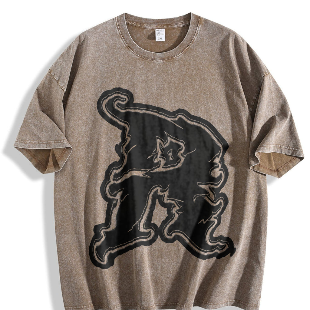 Wizard Hat Letter R Vintage Washed T-Shirt