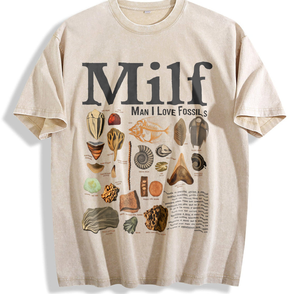Man I Love Fossils Vintage Washed T-Shirt product image 1