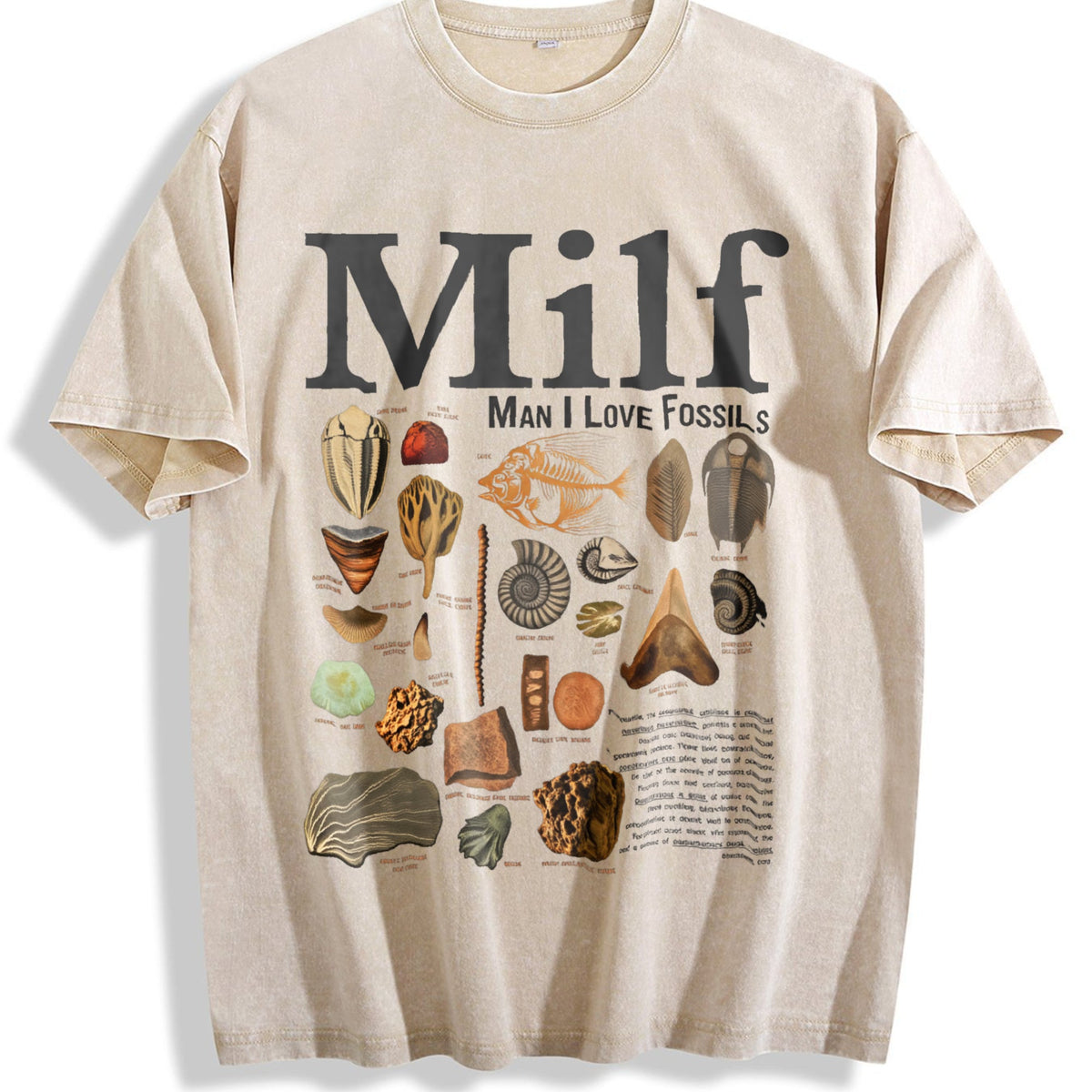 Man I Love Fossils Vintage Washed T-Shirt product image 1