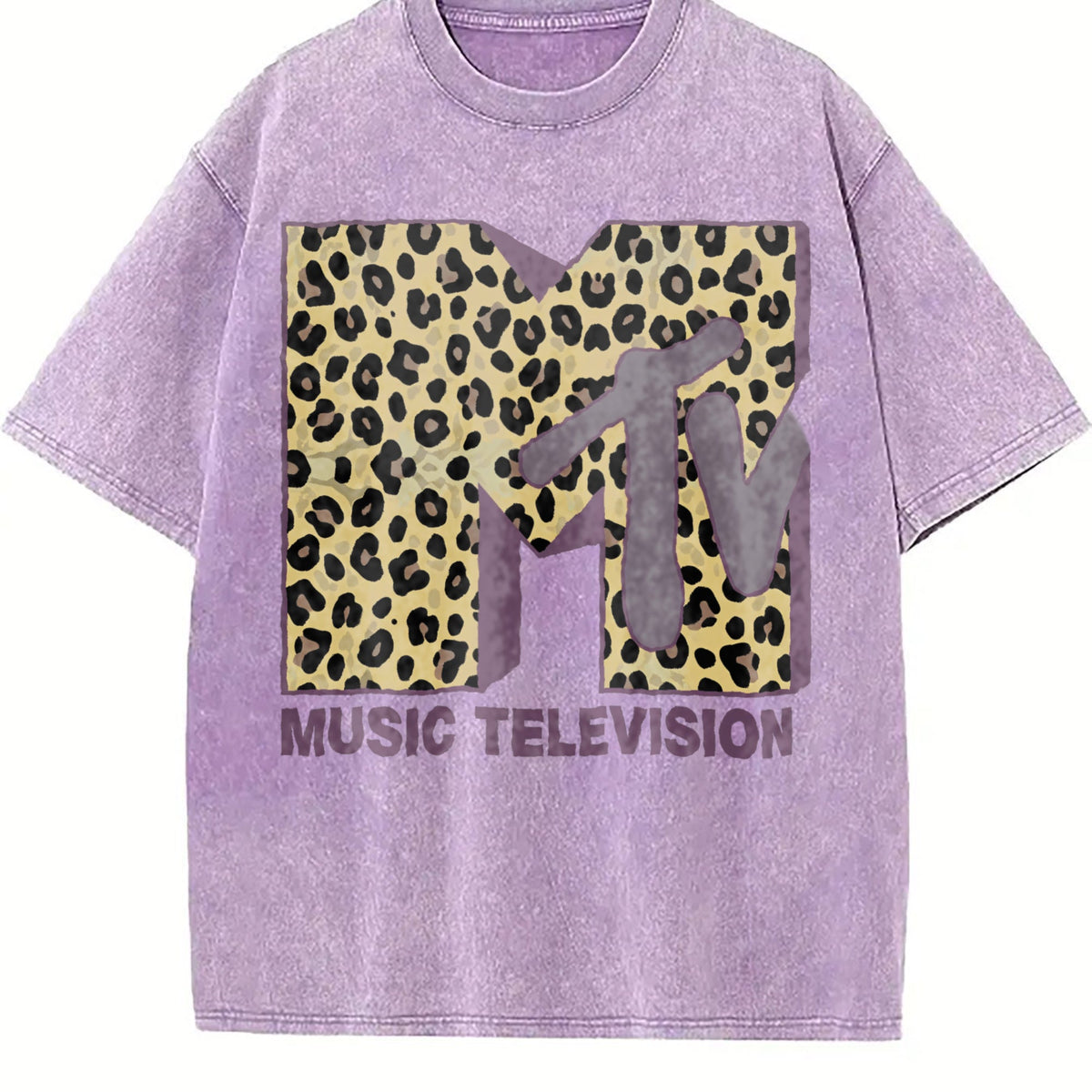 Mtv Classic Leopard Bold Logo Vintage Washed T-Shirt product image 6