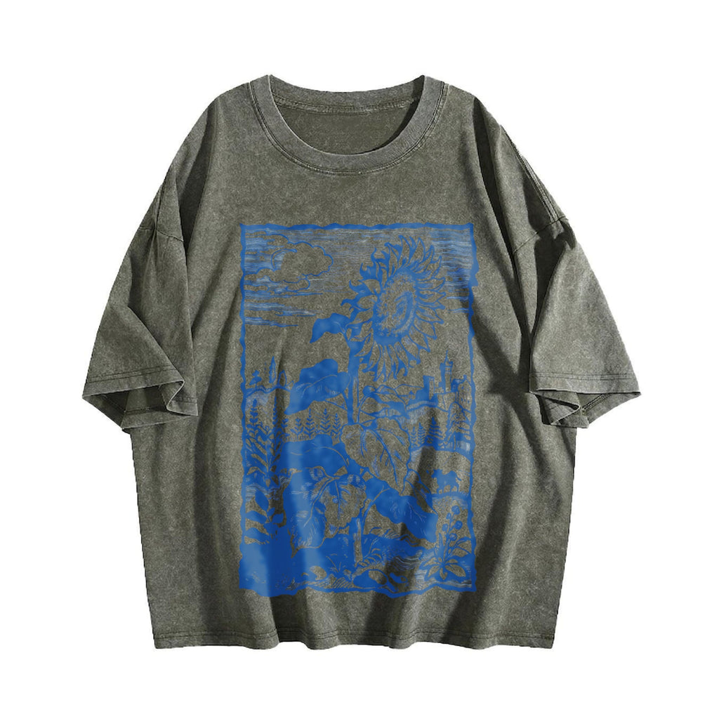 Sunflower Medieval Vintage Washed T-Shirt product image 4