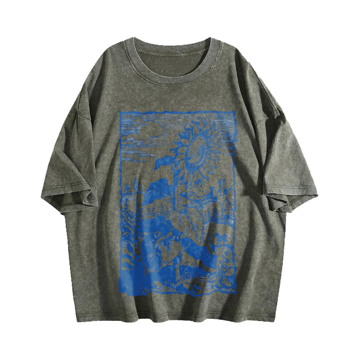 Sunflower Medieval Vintage Washed T-Shirt product image 4