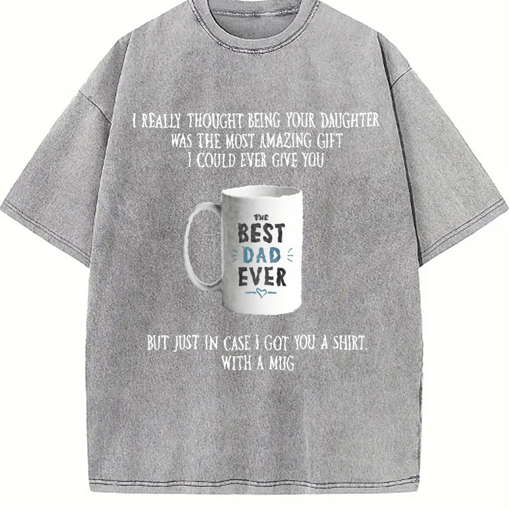 Funny Father's Day From Daughter Vintage Washed T-Shirt product image 5