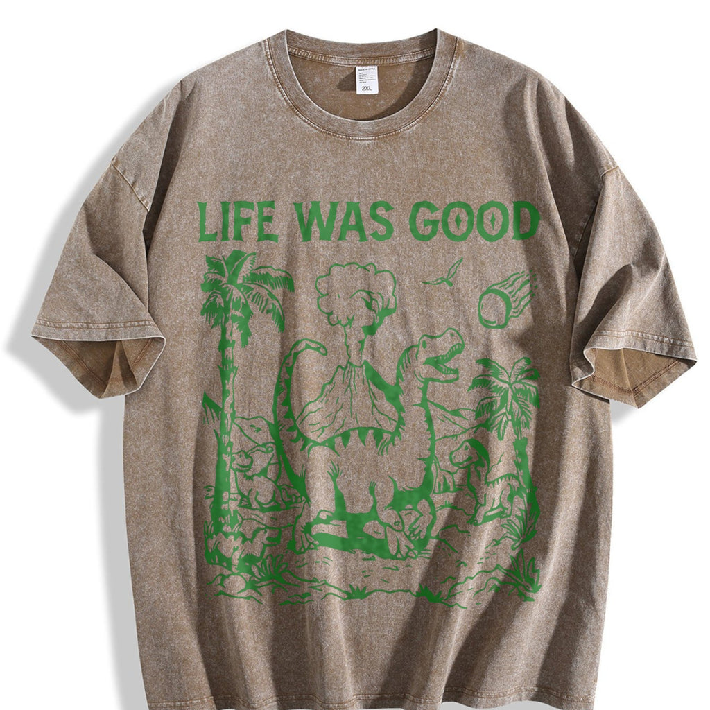 Funny Dinosaur 90s Vintage Washed T-Shirt product image 3