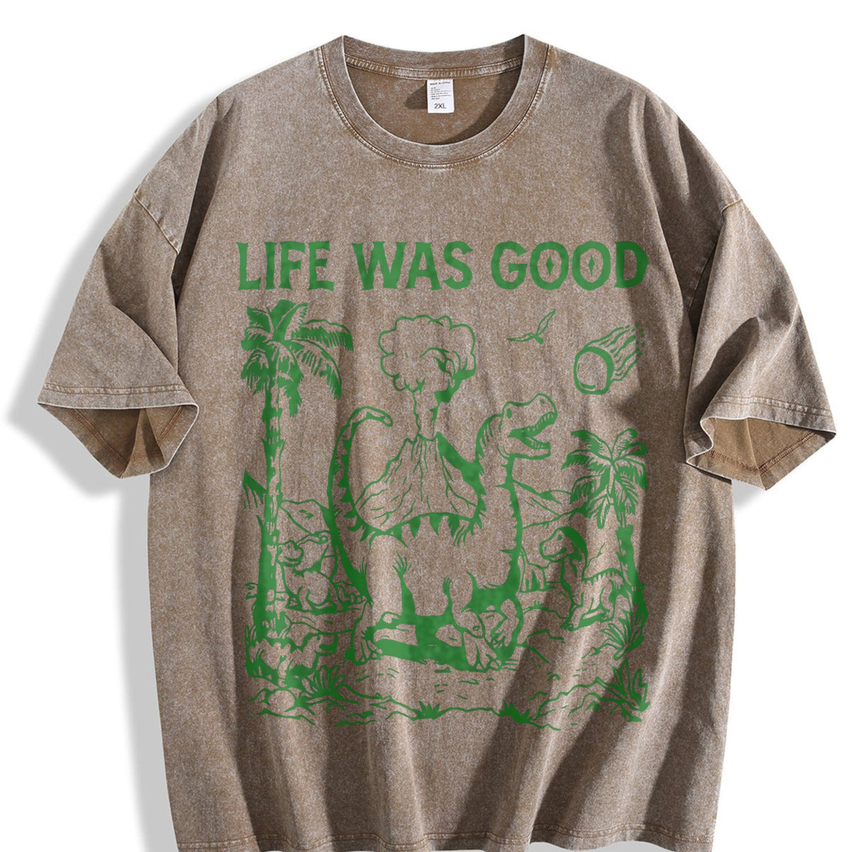 Funny Dinosaur 90s Vintage Washed T-Shirt product image 3