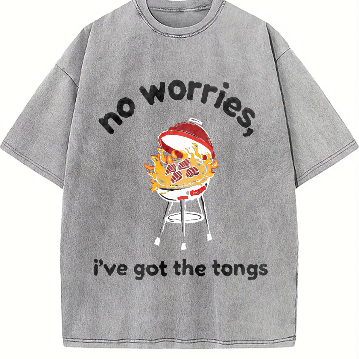 Funny Dad BBQ Vintage Washed T-Shirt product image 5