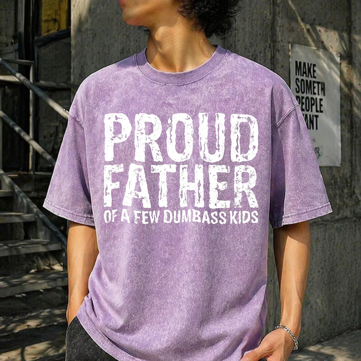 Proud Father Of A Few Dumbass Funny Fathers Day Vintage product image 6