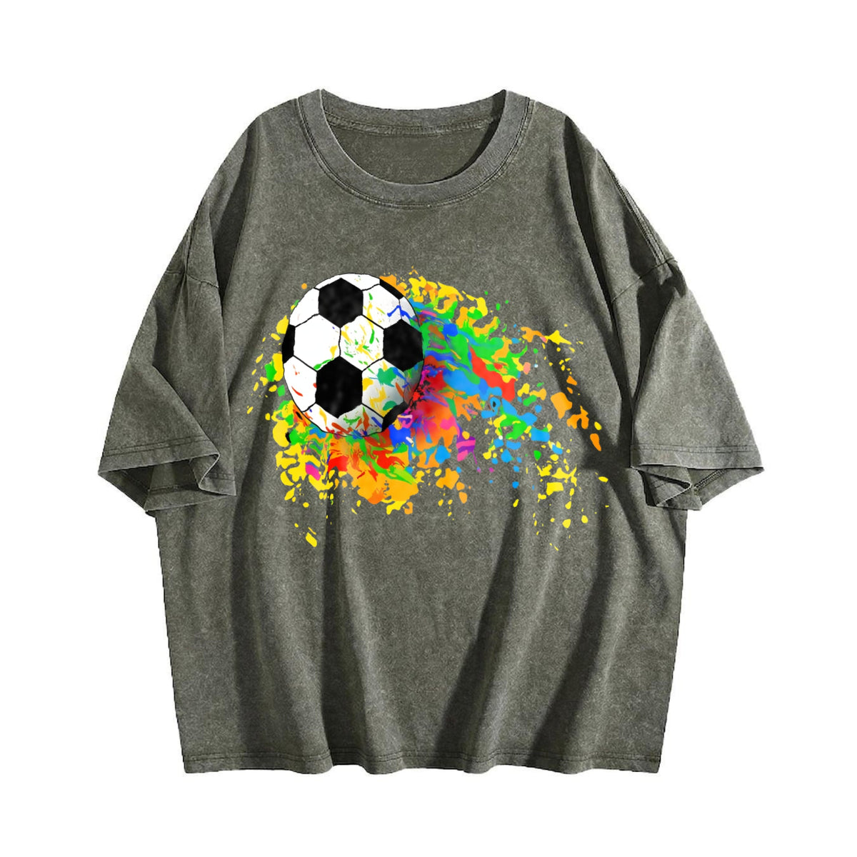 Global Soccer Fan Vintage Washed T-Shirt product image 4