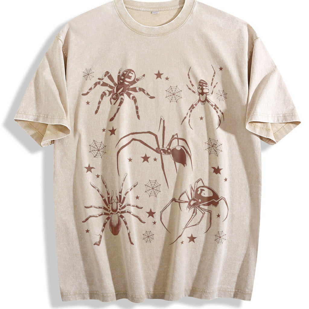 Spider Tattoo Vintage Washed T-Shirt product image 1