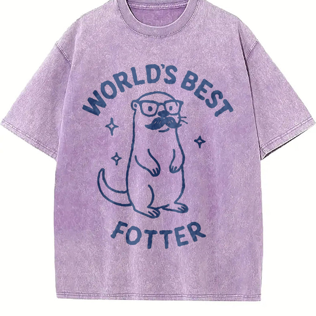 World's Best Fotter Vintage Washed T-Shirt product image 6