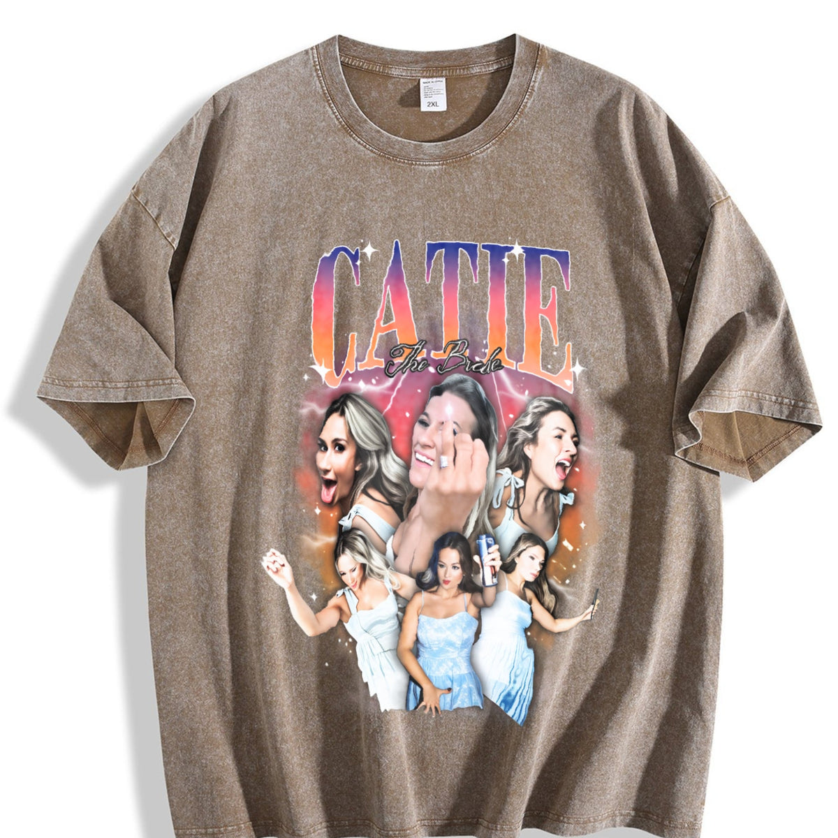 Catie Photo Collage Vintage Washed T-Shirt product image 3
