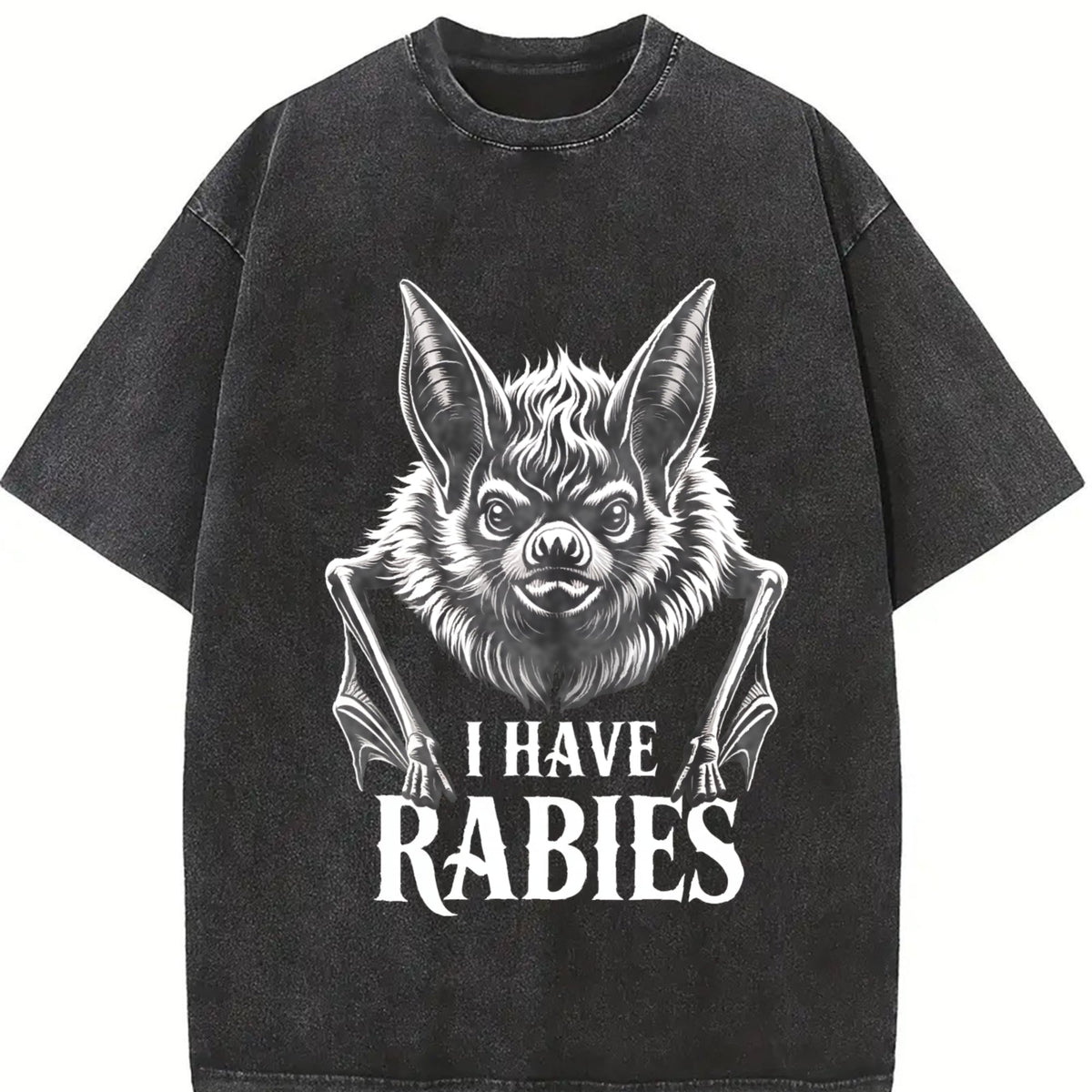 I Have Rabies Vintage Washed T-Shirt product image 2