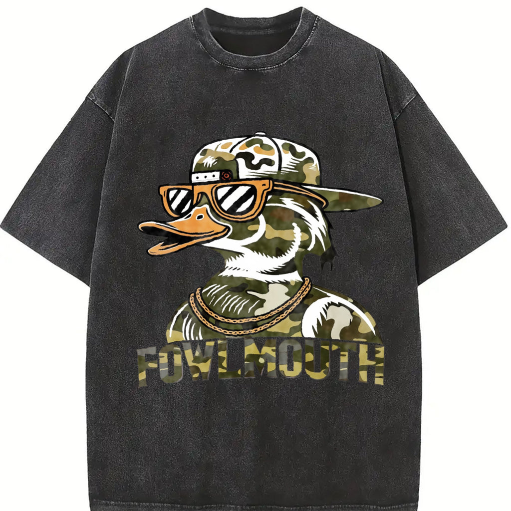 Camo Cool Duck Fowlmouth Muscle Vintage Washed T-Shirt product image 2