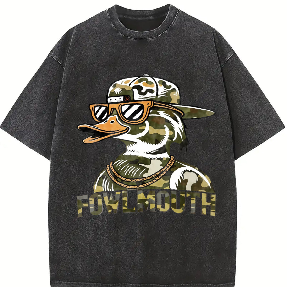 Camo Cool Duck Fowlmouth Muscle Vintage Washed T-Shirt product image 2