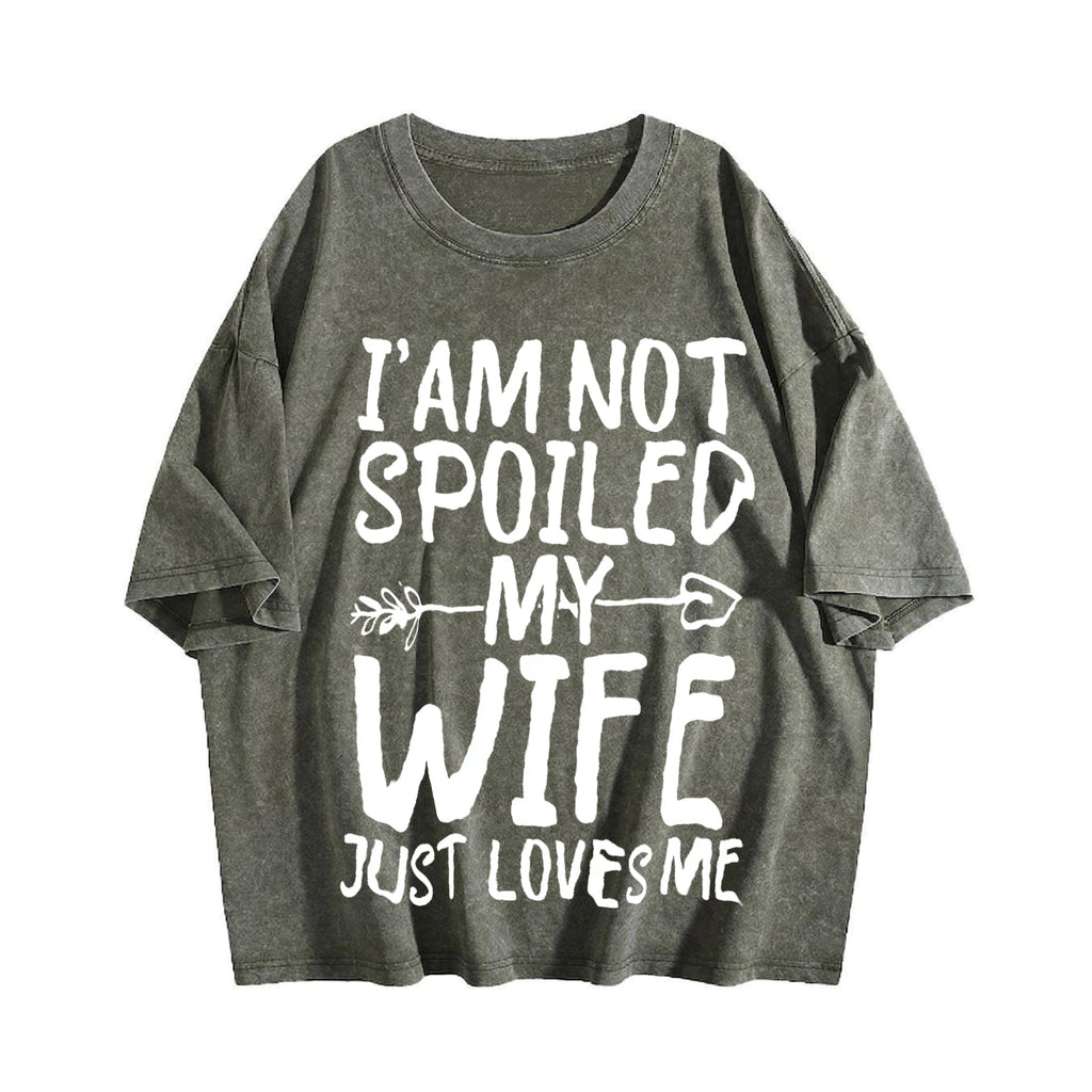 Funny Daughter Wife Slogan Vintage Washed T-Shirt product image 4