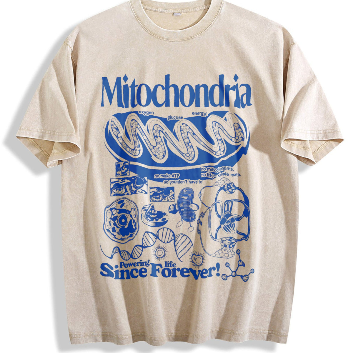 Mitochondria Science Vintage Washed T-Shirt product image 1