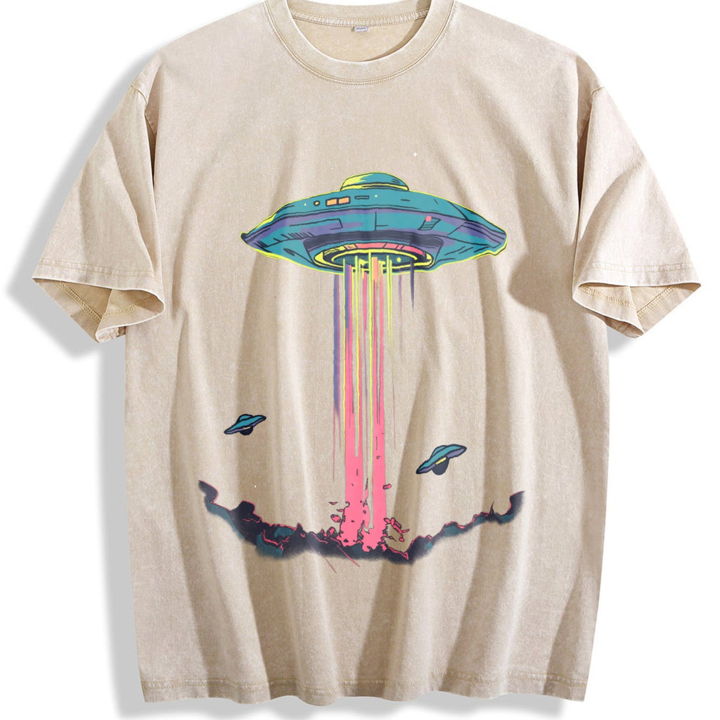 Alien Abduction Vintage Washed T-Shirt product image 1