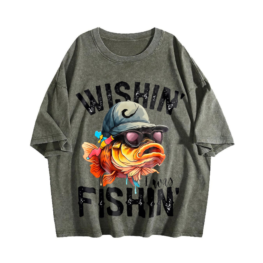 Fishing Vintage Washed T-Shirt product image 4