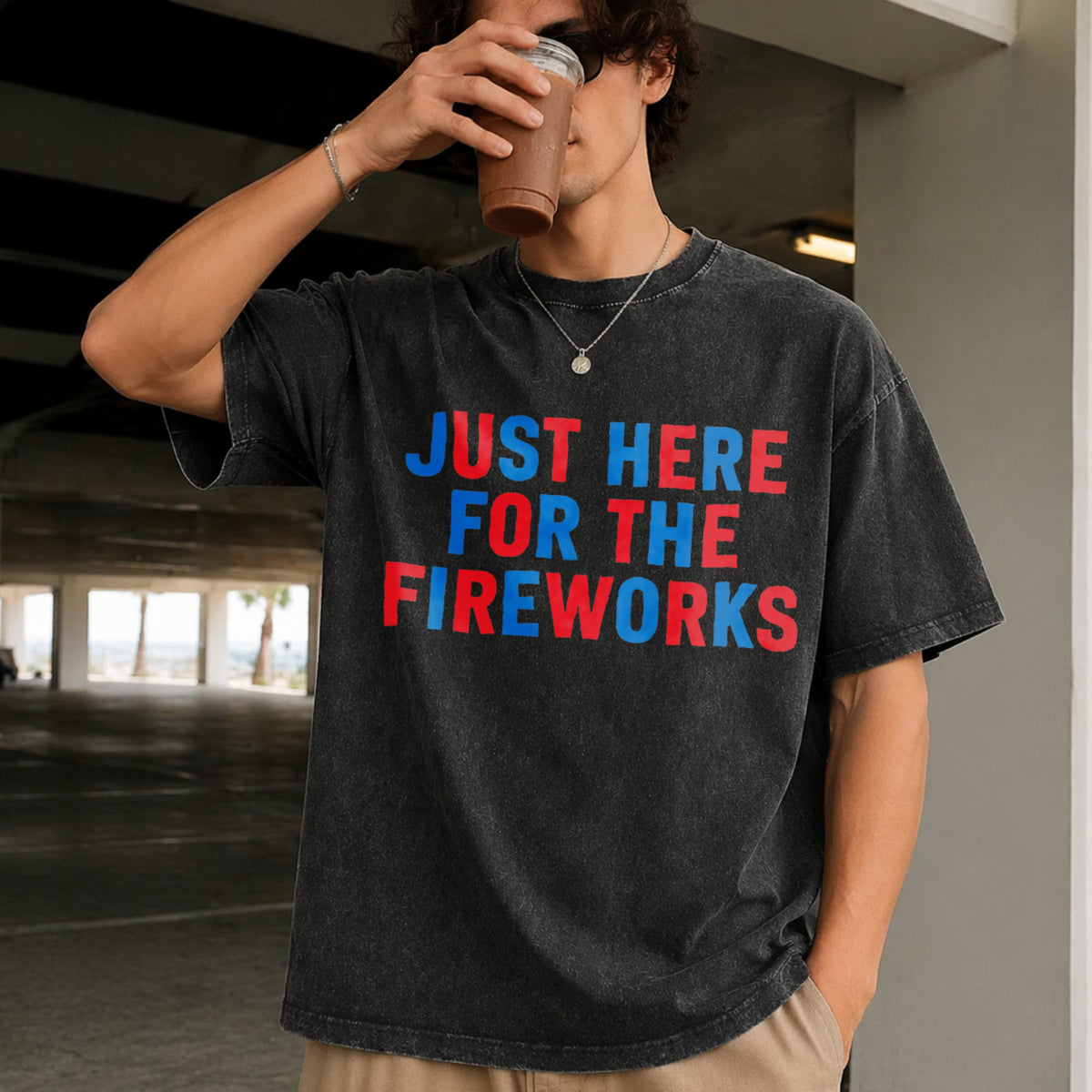 Funny Family Fourth Of July Vintage Washed T-Shirt product image 9