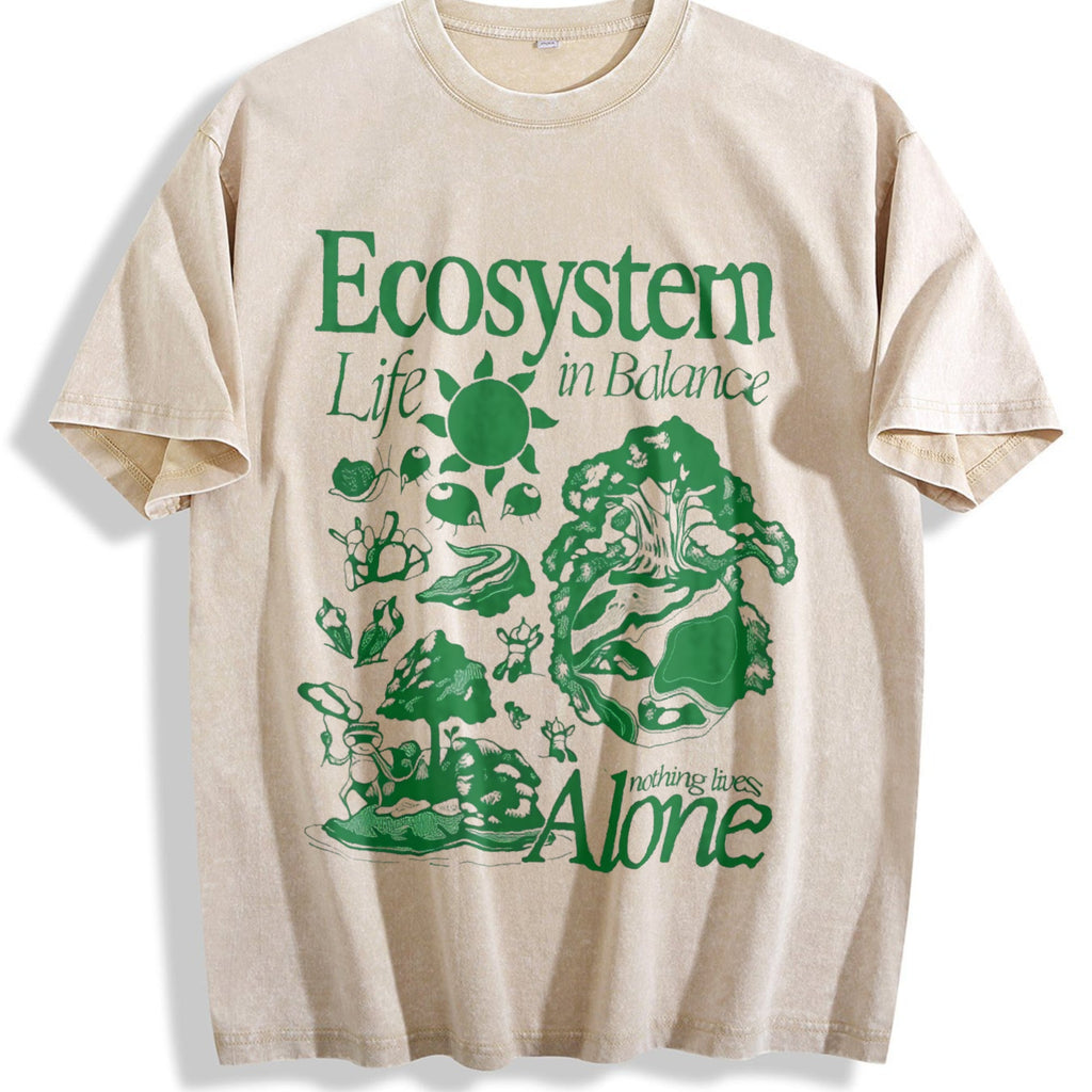 Ecosystem Biology Vintage Washed T-Shirt product image 1