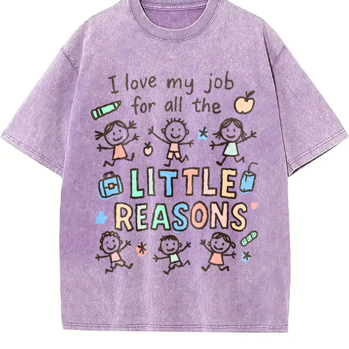 I Love My Job For All The Little Reasons Teacher Vintage product image 6