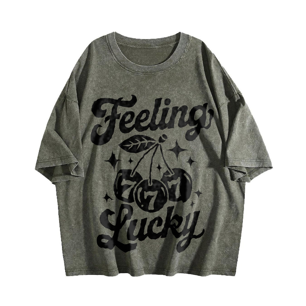 Feeling Lucky Vintage Washed T-Shirt product image 4